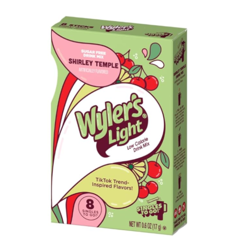 Wyler's Light Singles To Go Watertok Shirley Temple - 0.6oz (17g)