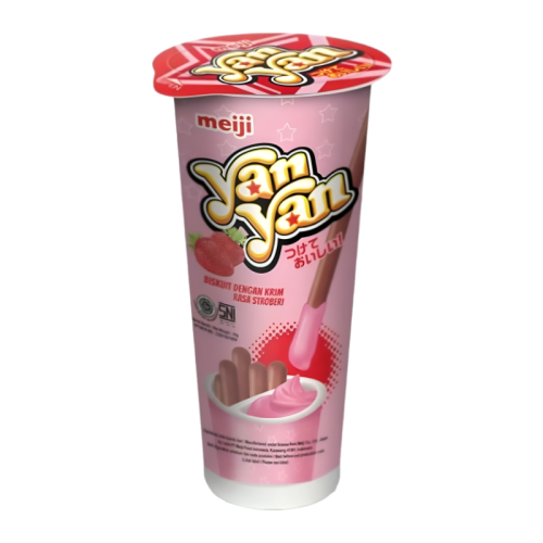 Meiji Yan Yan Strawberry Dip Snack - 40g