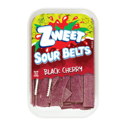 Zweet Sour Belts Black Cherry - 10oz (283g)