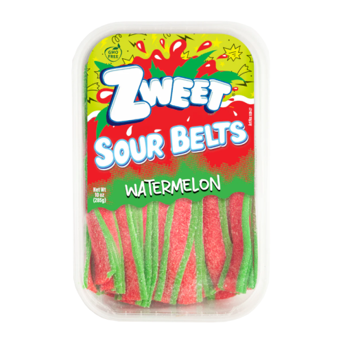 Zweet Sour Belts Watermelon - 10oz (283g)