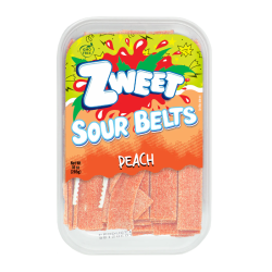 Zweet Sour Belts Peach - 10oz (283g)